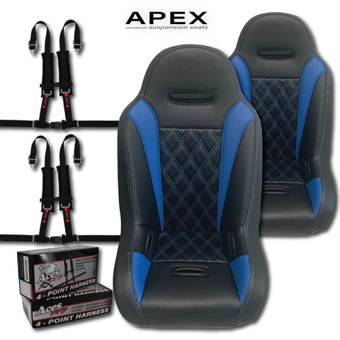Borse Porta Polaris RZR XP 2024 AAAA Aces Racing - Per Passeggero E Conducente, Carbon Vinyl - Foto 7