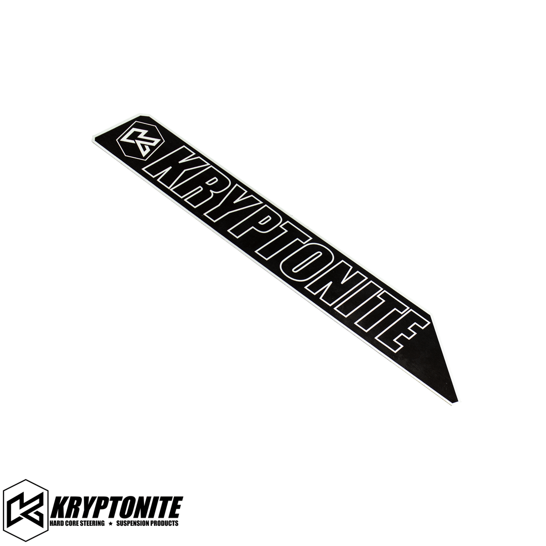 KRYPTONITE UPPER CONTROL ARM LOGO PLATE