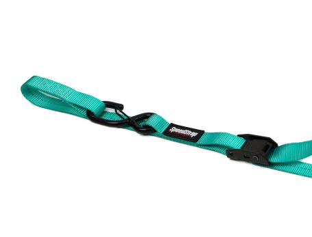 SPEEDSTRAP SHREDDY 1″ X 10′ CAM-LOCK TIE DOWN WITH SNAP S-HOOKS AND SOFT-TIE (2 PACK) – TEAL