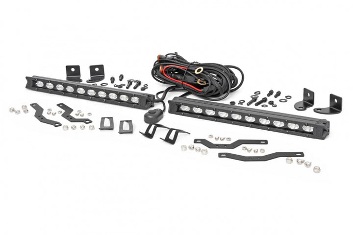 Kit de parrilla LED doble Rough Country Ford de 10 pulgadas (F-150 XLT 18-20) 