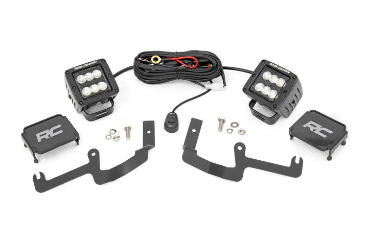 Rough Country LED Ditch Light Kit-Chevy Silverado 1500 (19-24)