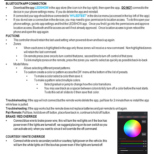 RGB+W Bluetooth Controller w/ RF Remote