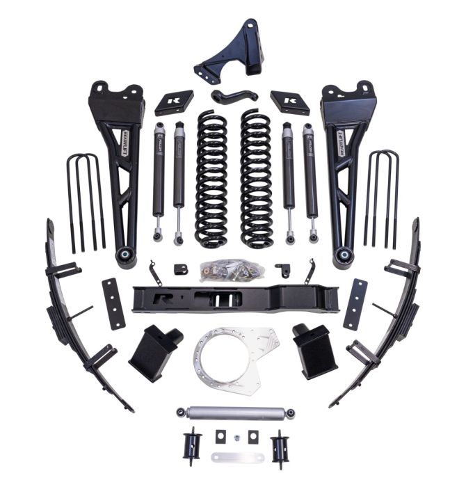 8.5" Lift Kit W/ Falcon Shocks And Radius Arms - Ford Super Duty Diesel F250/F350 4WD 2017-2022