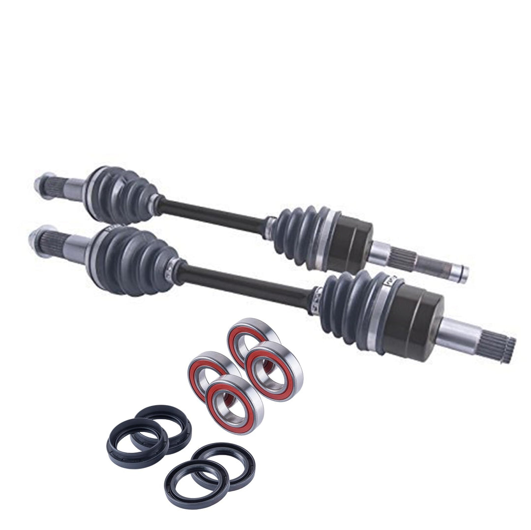 Yamaha Rhino Front Cv Axles Wheel Bearings & Seals Set 450 / 660