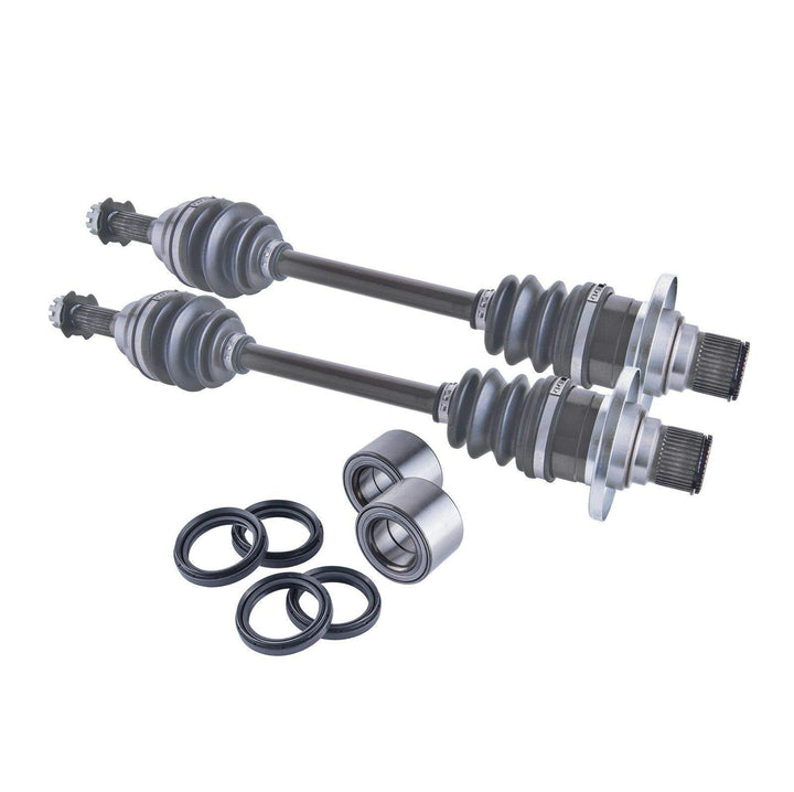 Suzuki King Quad 450 / 500 / 700 / 750 Rear Cv Axles Wheel Bearings & Seals Set