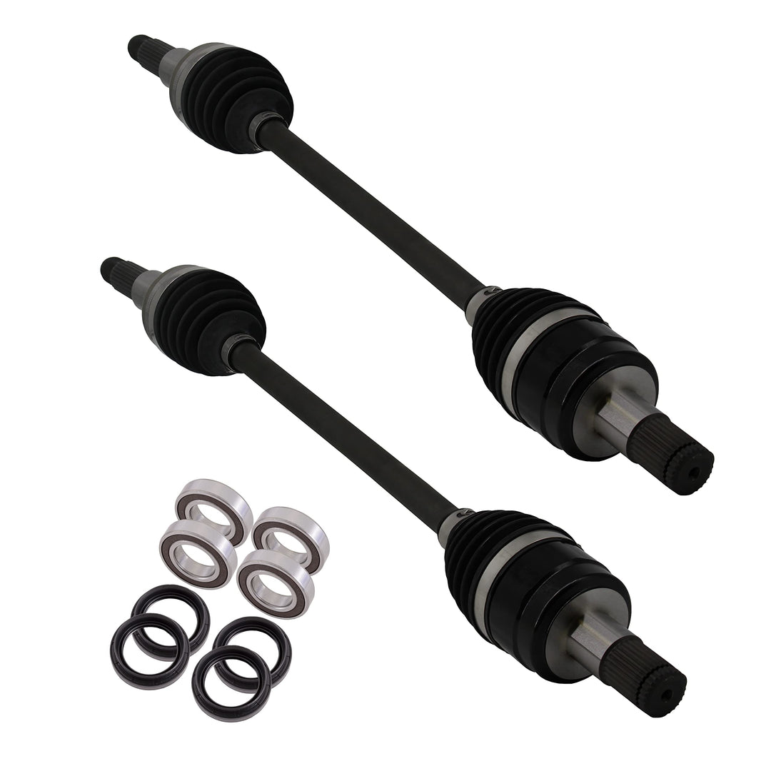 Yamaha Wolverine X4 / X2 Front Cv Axle & Wheel Bearing Set Bg4-2518F-00-00