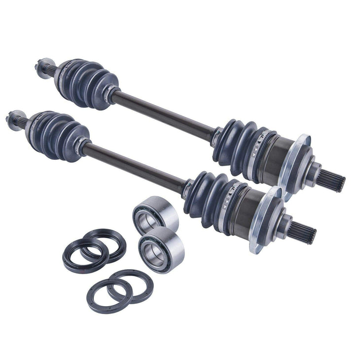 Arctic Cat Atv 400 / 500 Front Cv Axles Wheel Bearings & Seals Set