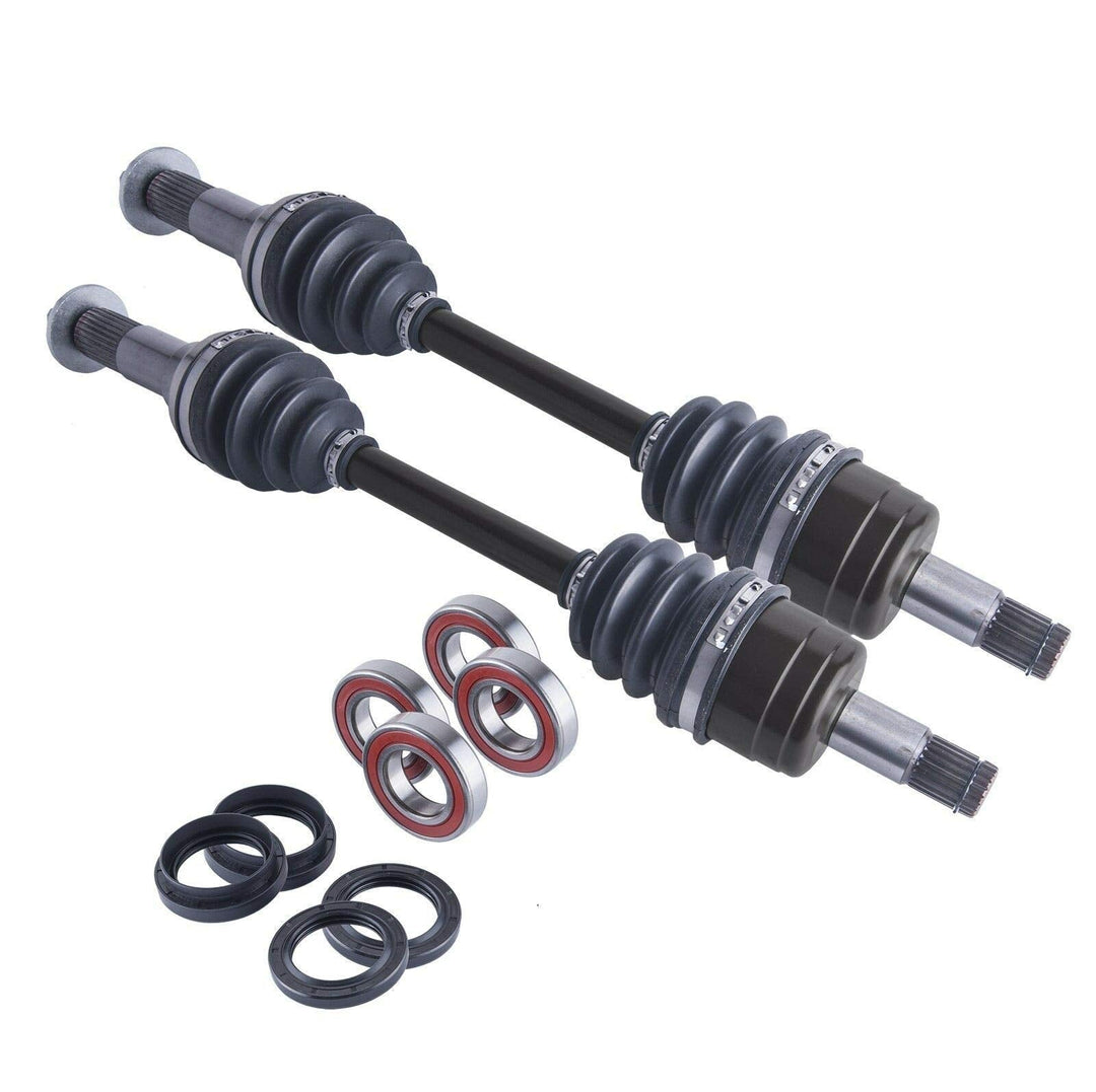 Yamaha Grizzly / Bruin / Kodiak Front Cv Axles Wheel Bearings & Seals Set