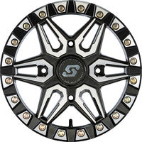 SEDONA SPLIT 6 BDLK WHEEL 15X6 4/156 5+1 (+38MM) BLK/MACHINED