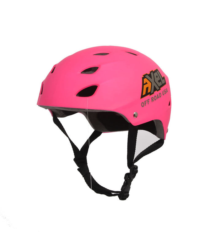 Trail Helmet by Axel Off Road is a long established ABS shell helmet with 17 cooling slots. The top layer of the soft padding can partially removed to conform the fit perfectly to your desired shape and comfort. Make sure its on-board when you go off-road! Offroaders all around the country trust AXEL Off Road helmets. There is nothing that outsmarts this light weight comfort focused protection when you hit the trails.