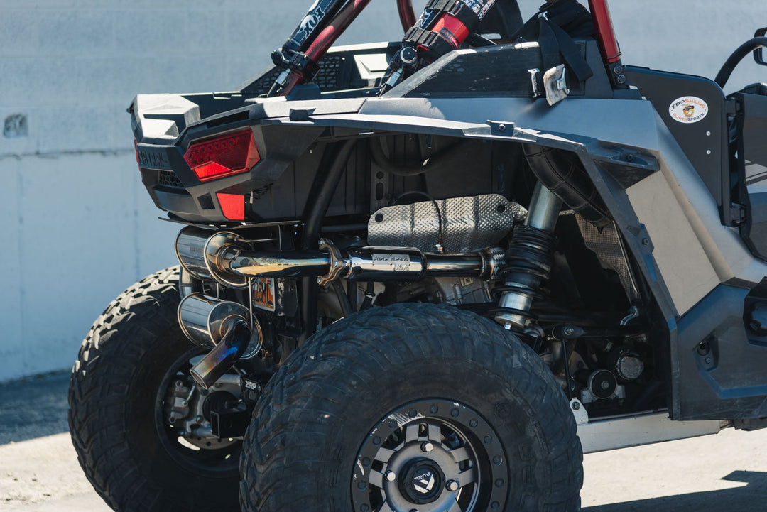 Polaris RZR Turbo Back Exhaust with Resonator