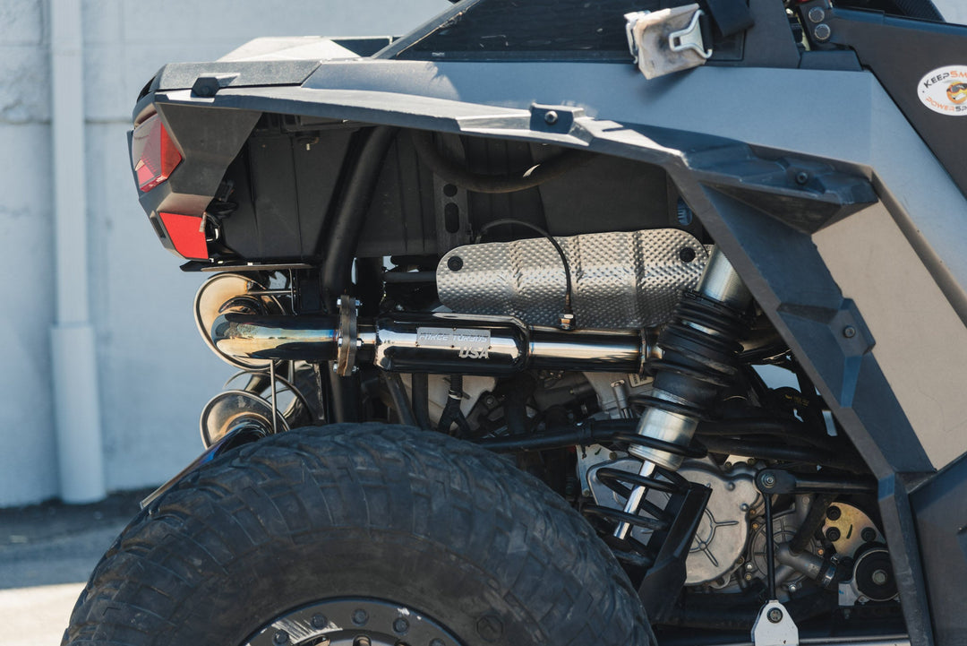 Polaris RZR Turbo Back Exhaust with Resonator