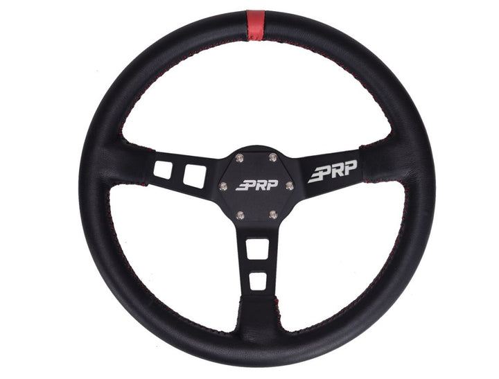 PRP Deep Dish Leather Steering Wheel