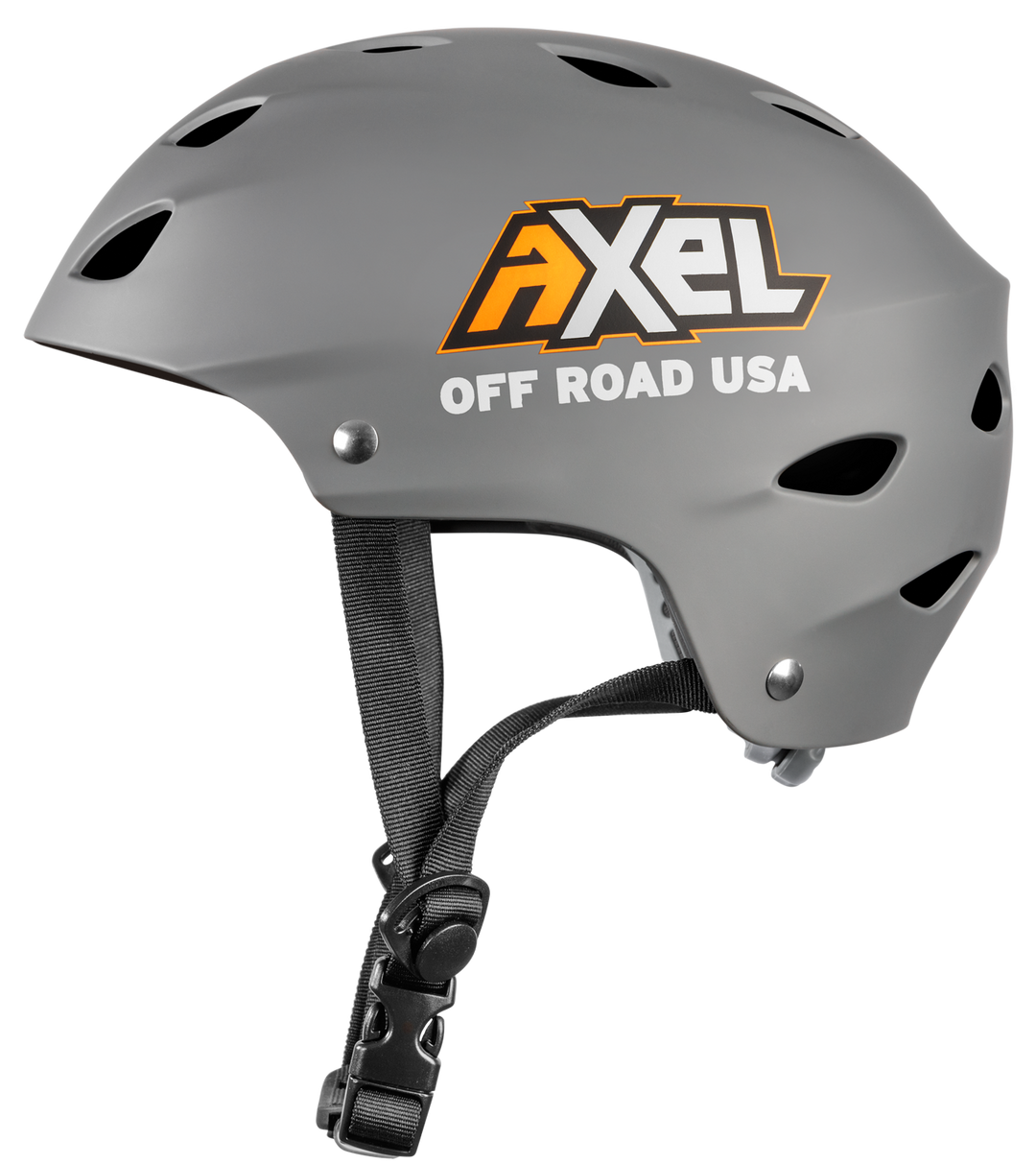 Side view AXEL Off Road Trail Helmet Gray