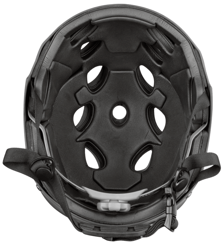 Inside view of Matte Black Off Roading Helmet