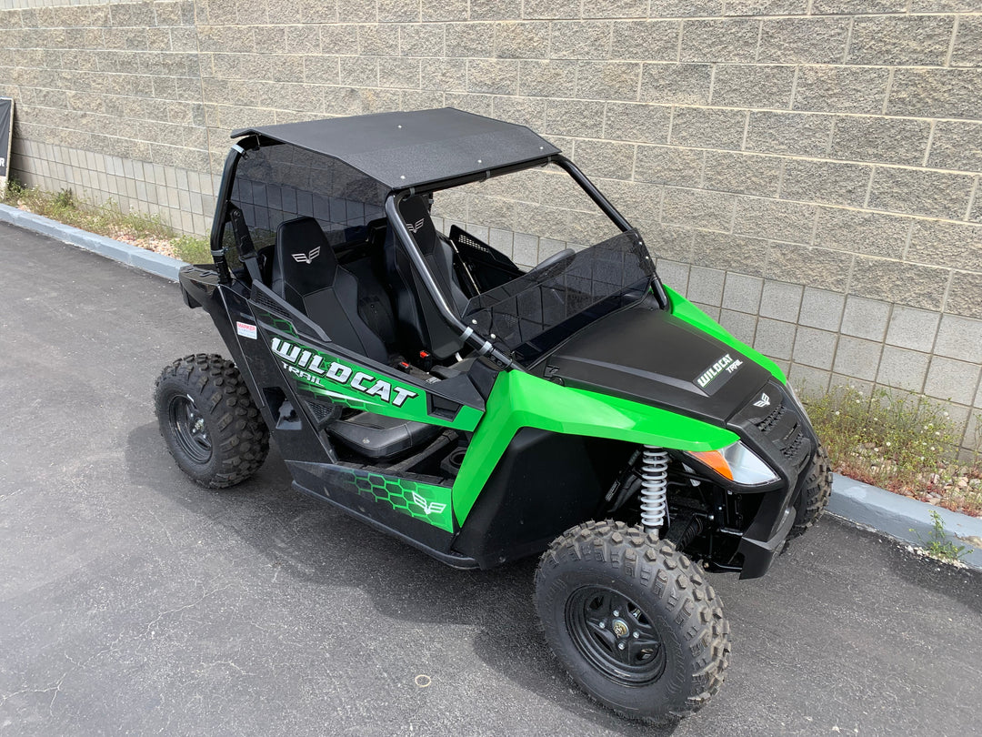 Wildcat Trail/Sport 700 Half Windshield with Billet Mounts