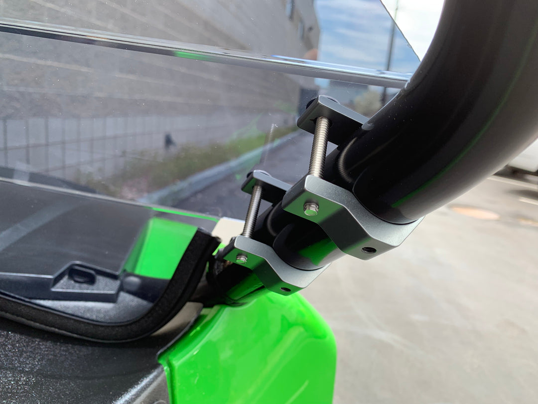 Wildcat Trail/Sport 700 Half Windshield with Billet Mounts