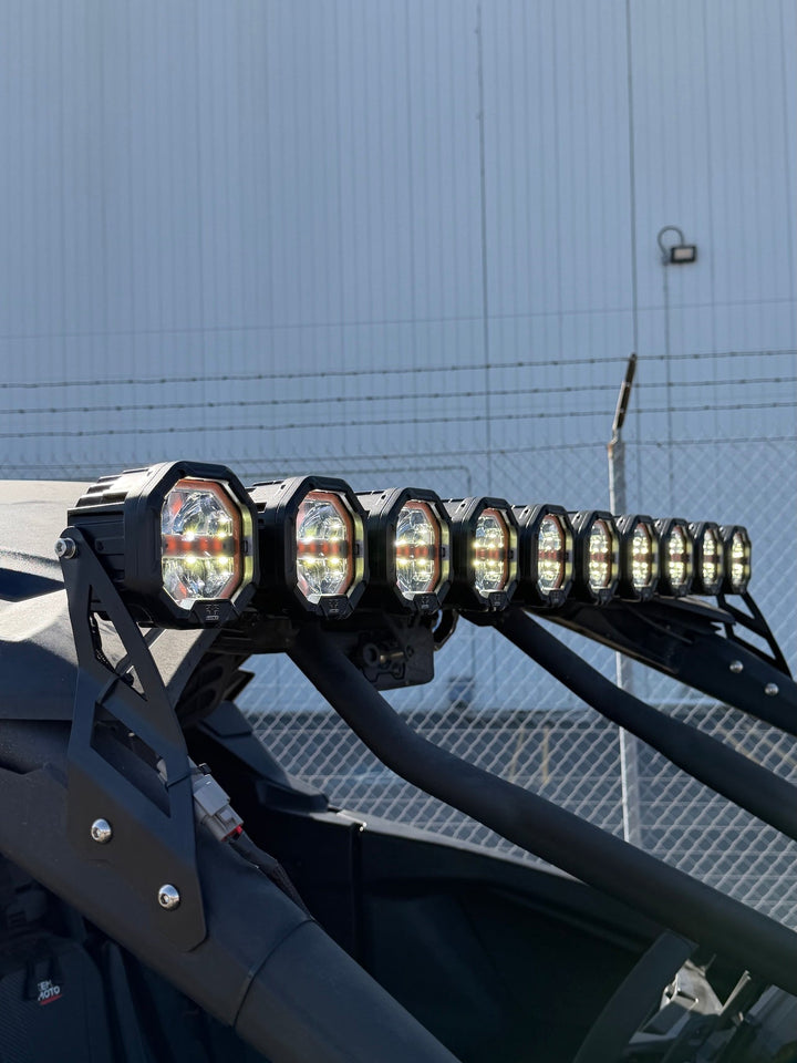 9 Light U-Con Interlocking Off Road LED Pod With Amber or White DRL Running Light