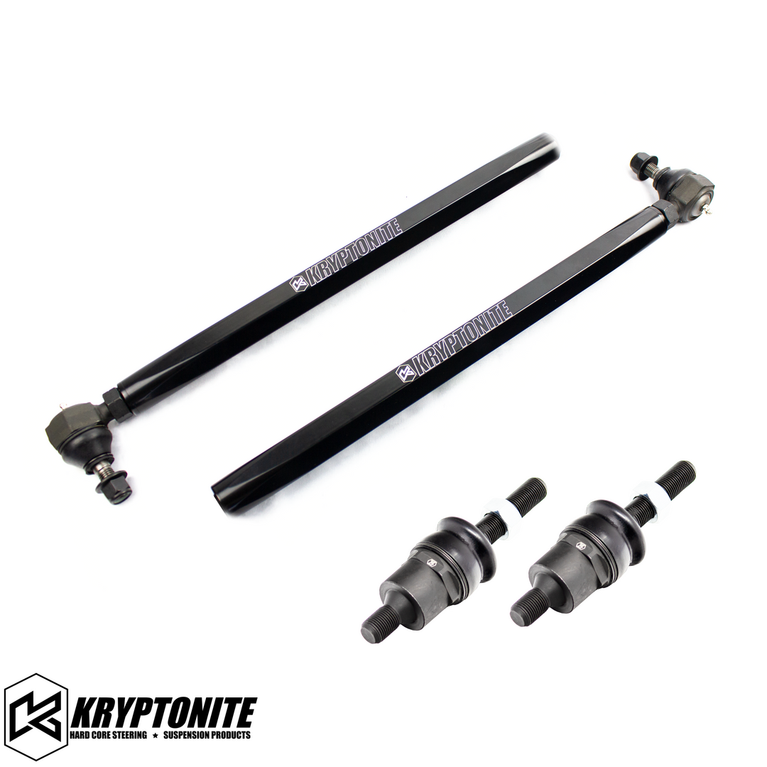 KRYPTONITE POLARIS RZR DEATH GRIP TIE RODS STAGE "1" (+3 Long Travel) 2015-2021 XP SHOCK THERAPY