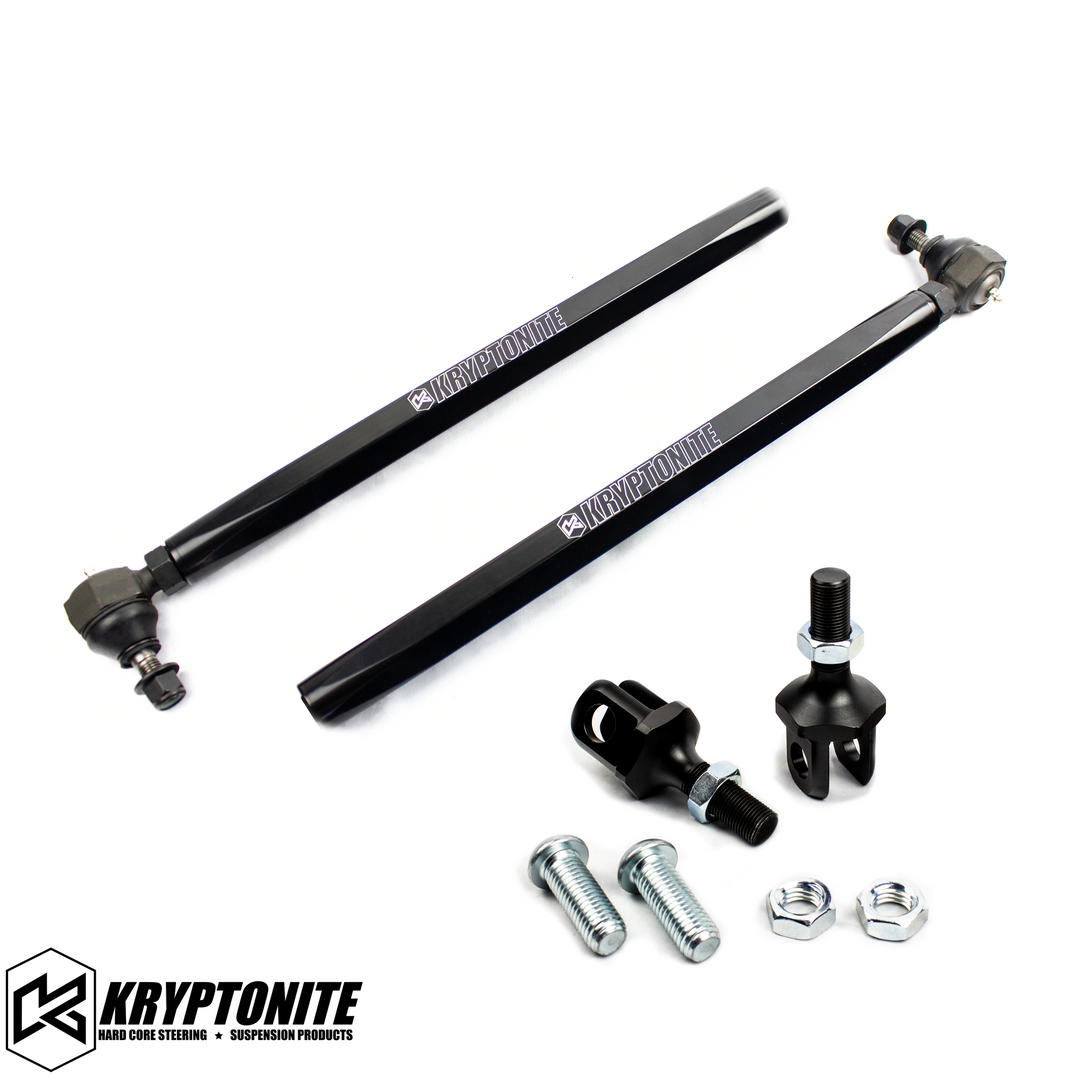 KRYPTONITE POLARIS RZR DEATH GRIP TIE RODS STAGE "1" (+3 Long Travel) 2015-2021 XP SHOCK THERAPY