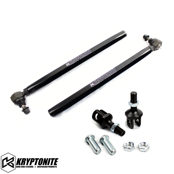 KRYPTONITE POLARIS RZR DEATH GRIP TIE RODS STAGE "1" 2015-2021 XP SHOCK THERAPY