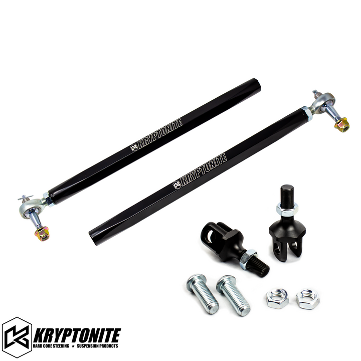 KRYPTONITE POLARIS RZR DEATH GRIP TIE RODS STAGE "1.5" 2015-2021 XP SHOCK THERAPY