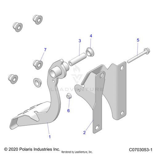 WELD-BRAKE PEDAL,M.BLK, Part 1025208-458