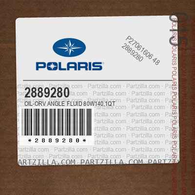 Polaris OIL-ORV ANGLE FLUID 80W140,1QT