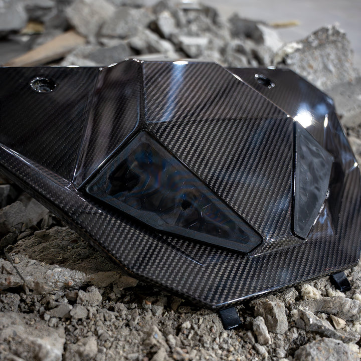 RPM Polaris Pro R Ram Air Carbon Fiber Hood Front Side