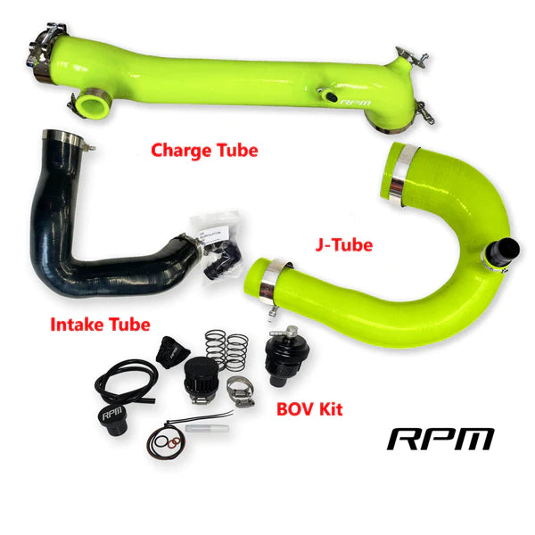 RPM-SxS Polaris RZR Turbo R & PRO XP Turbo Silicone Intake J-Tube, Charge Tube W/ BOV, & Intake Tube KIT!