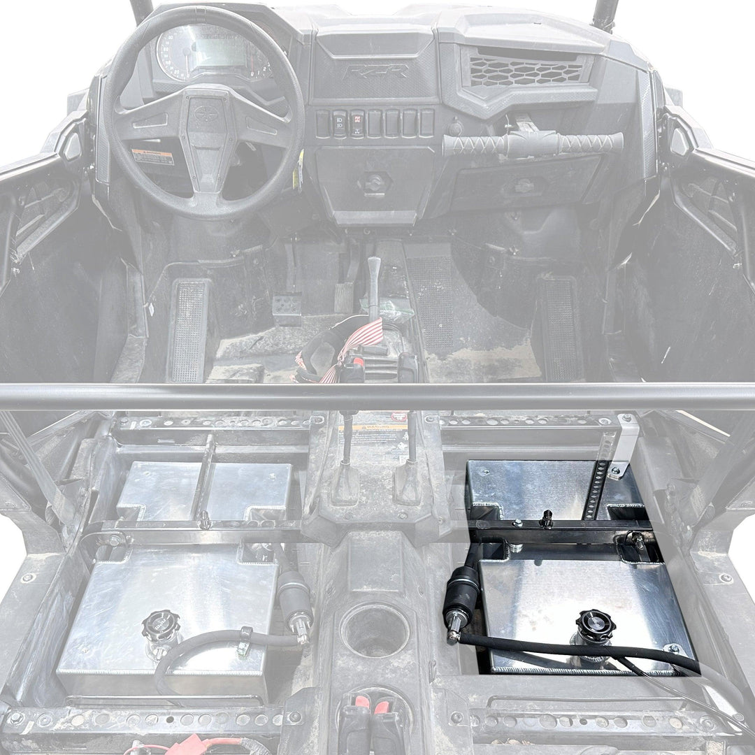 RPM RZR Auxiliary Fuel Tank - 4 Seat XPT / XP1000 / Turbo S 4.5G Auxiliary Fuel Gas Tank Kit