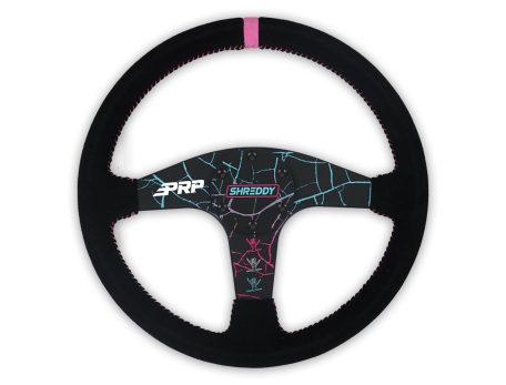 PRP X SHREDDY CRACKED STEERING WHEEL, DEEP DISH