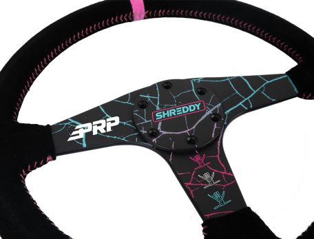 PRP X SHREDDY CRACKED STEERING WHEEL, FLAT