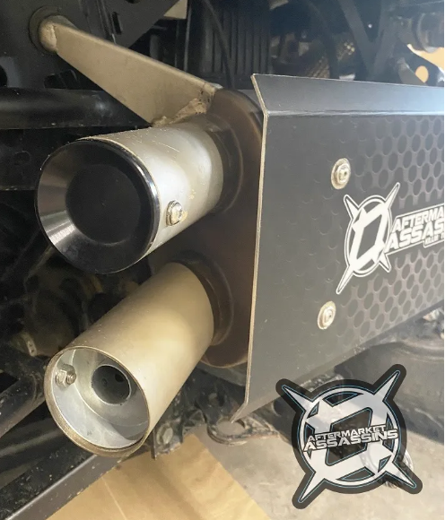 AA Stainless Slip-On Exhaust for 2018-Up Polaris Ranger XP 1000 *REAR MOUNT ONLY* **1-3 day lead time*