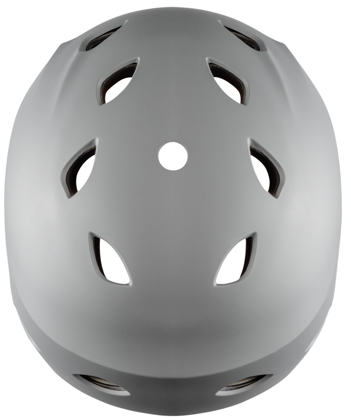 Top view of Gray Off Roading Helmet