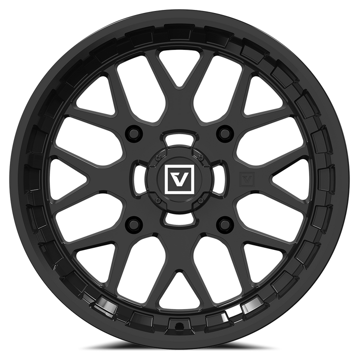 V03 15X7 +25MM 4X137 GLOSS BLACK