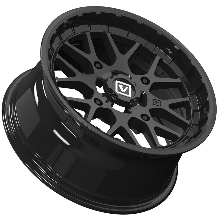 V03 14X7 +25MM 4X156 GLOSS BLACK