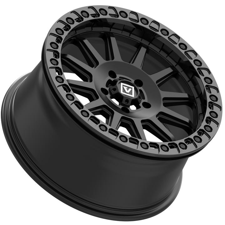 V09 BEADLOCK 17X8 +40 4X156 SATIN BLACK