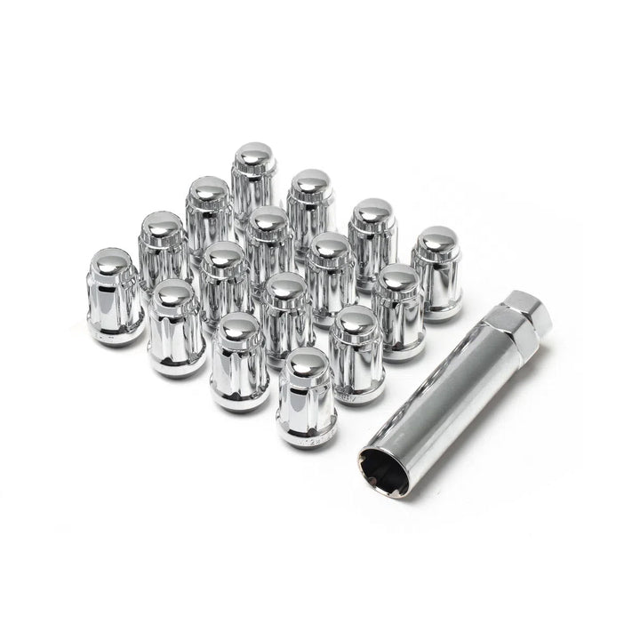 12X1.25 SPLINE 4 LUG KIT 1.38" CHROME