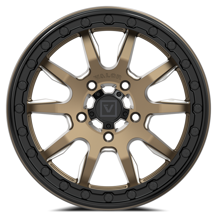V15 BEADLOCK 15X7 +45MM 5X114.3 SATIN BRONZE MILLED