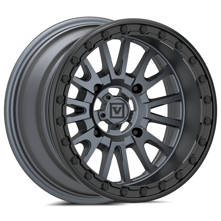 V16 BEADLOCK 15X8 -12MM 4X137 SATIN GUNMETAL