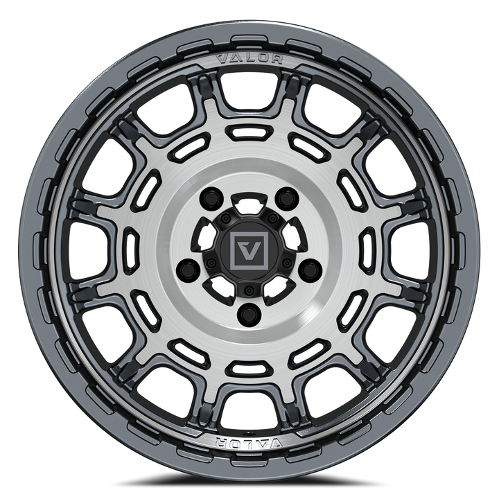 V17 15X8 +10MM 5X114.3 BRUSHED GUNMETAL