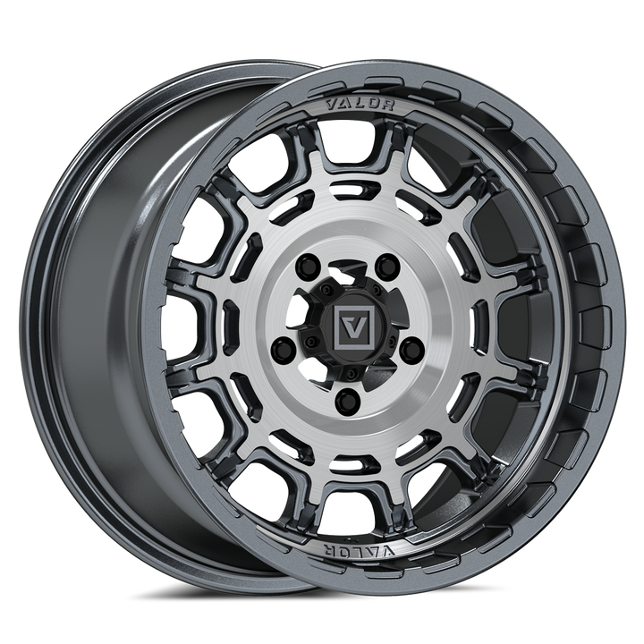 V17 15X8 +10MM 5X114.3 BRUSHED GUNMETAL