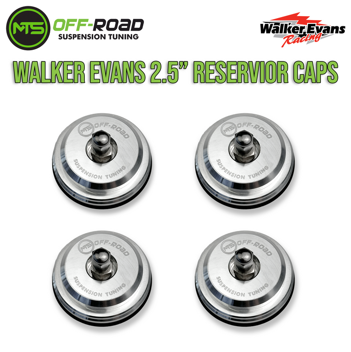 MTS Off-Road Schrader Valve Reservoir Caps (FOR 2.0-2.5" WALKER EVANS RESERVOIRS ONLY)