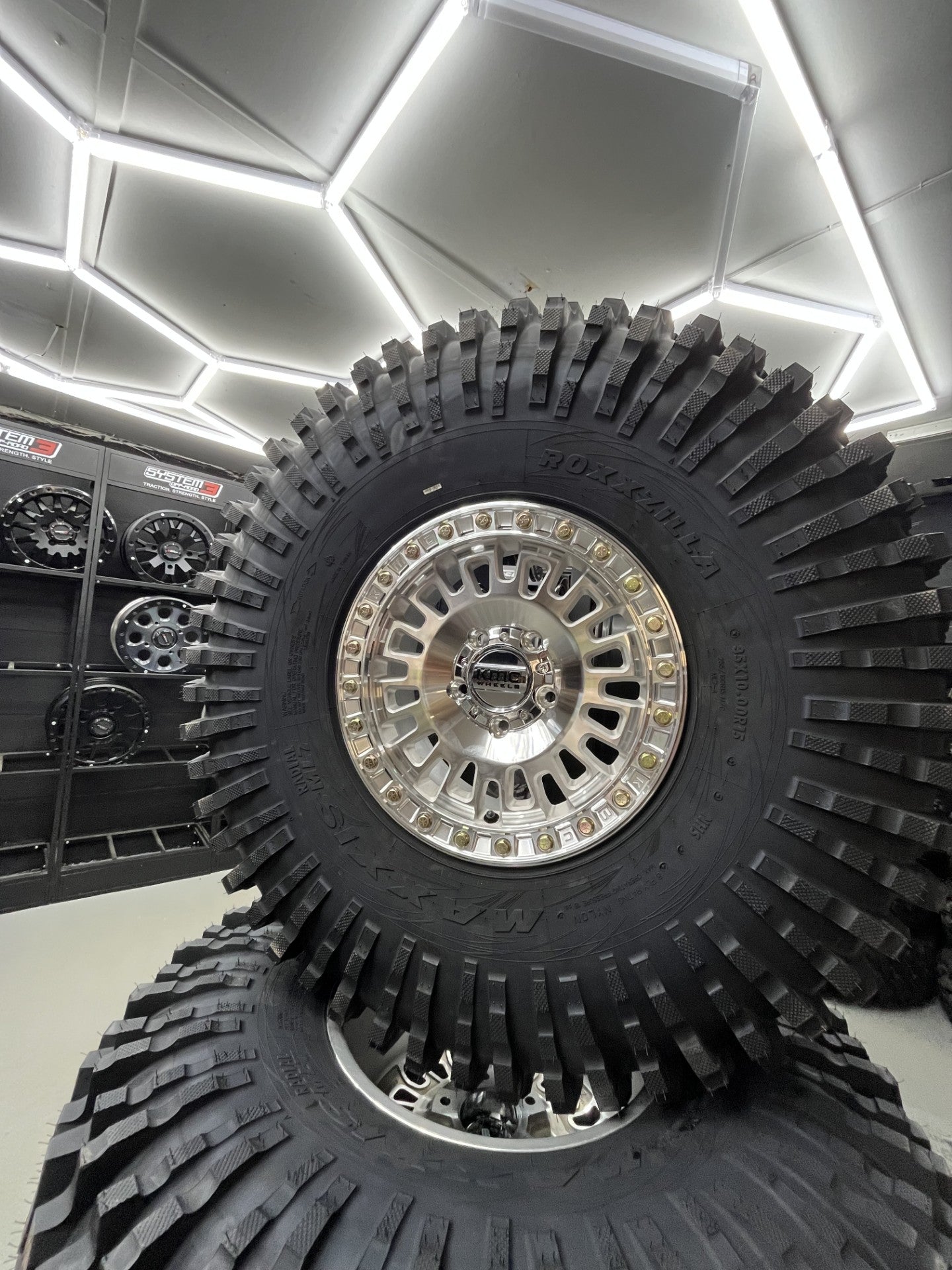 KMC Aztec Beadlocks Mounted on 35 Roxxzillas – SXS Connection