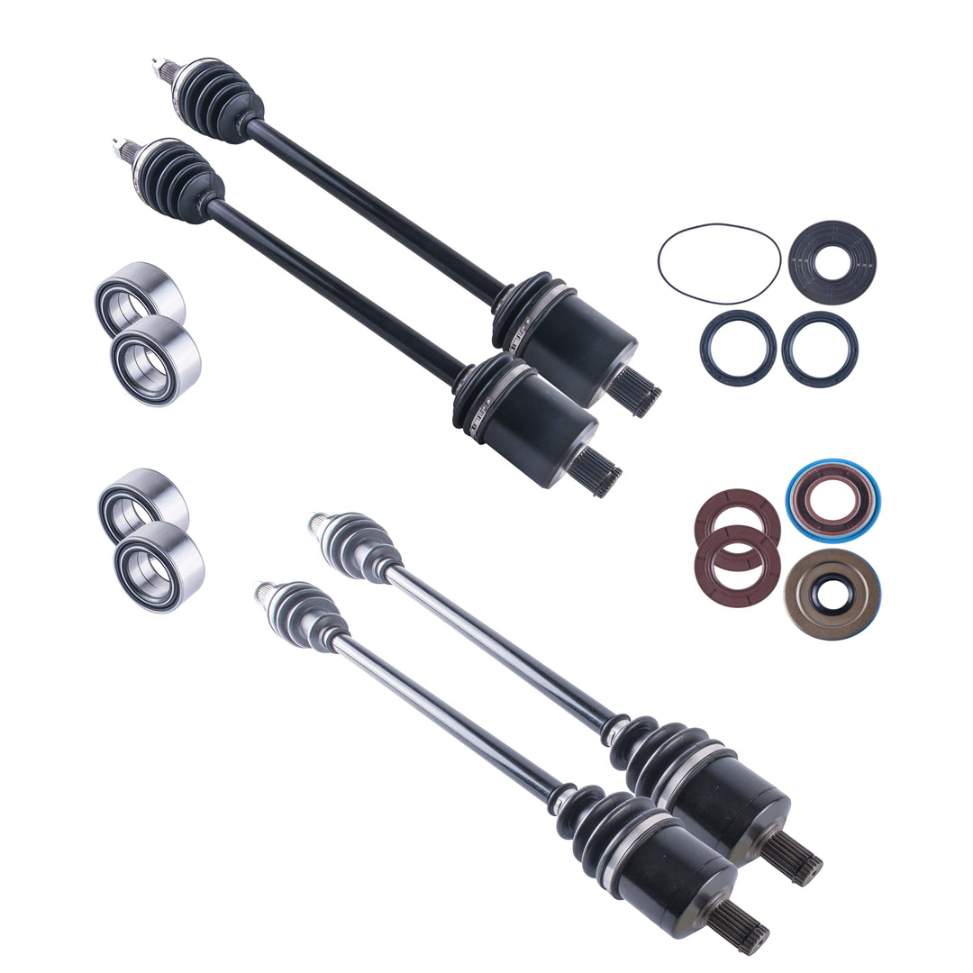Polaris Rzr Xp 1000 Complete Axles Wheel Bearings & Differential Seals Kit