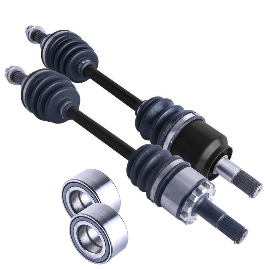 Kawasaki Brute Force Front Cv Axles & Wheel Bearings Set Irs
