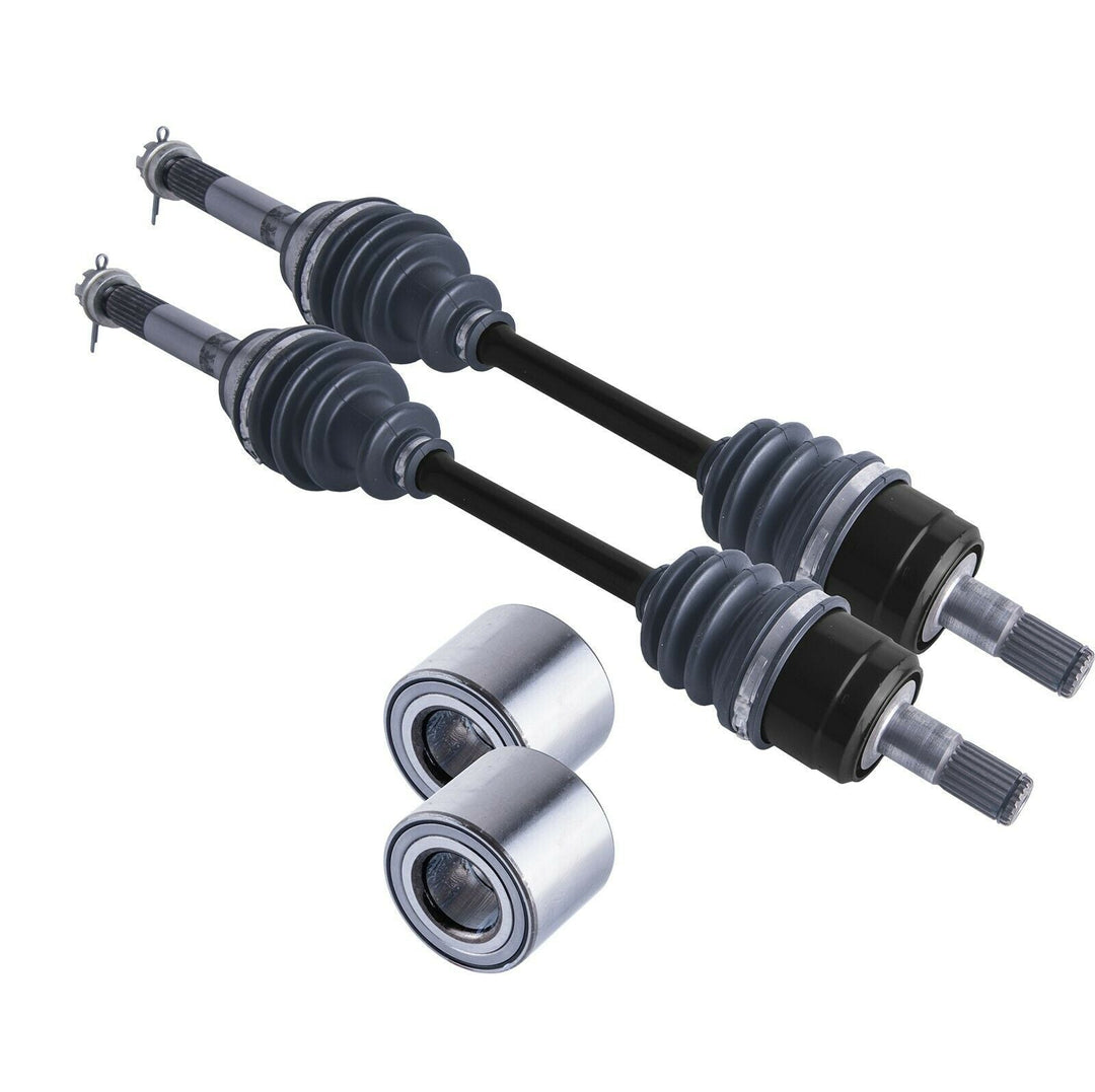 Kawasaki 610 / SX Mule Front Axles & Wheel Bearings Set