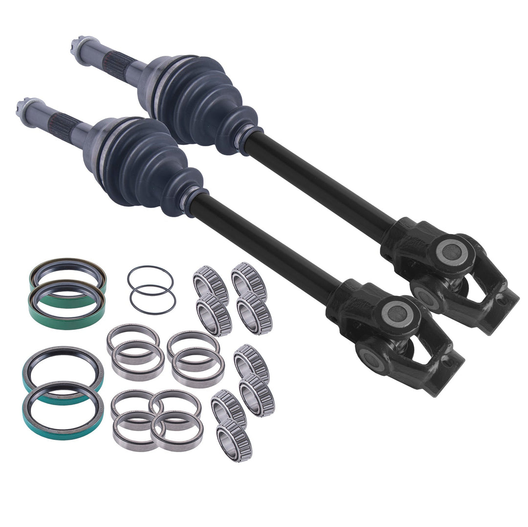 Polaris Sportsman Scrambler Magnum 400 425 500 Front Axles & Wheel Bearing Set 1993 - 2009 - image 1