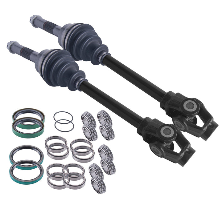 Polaris Sportsman Scrambler Magnum 400 425 500 Front Axles & Wheel Bearing Set 1993 - 2009 - image 1